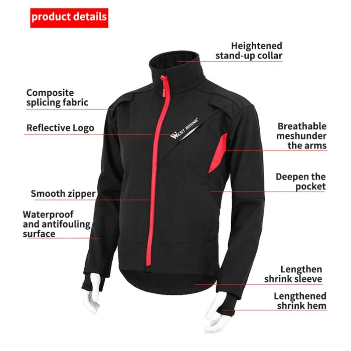 Warm Thermal Windproof Cycling Suit