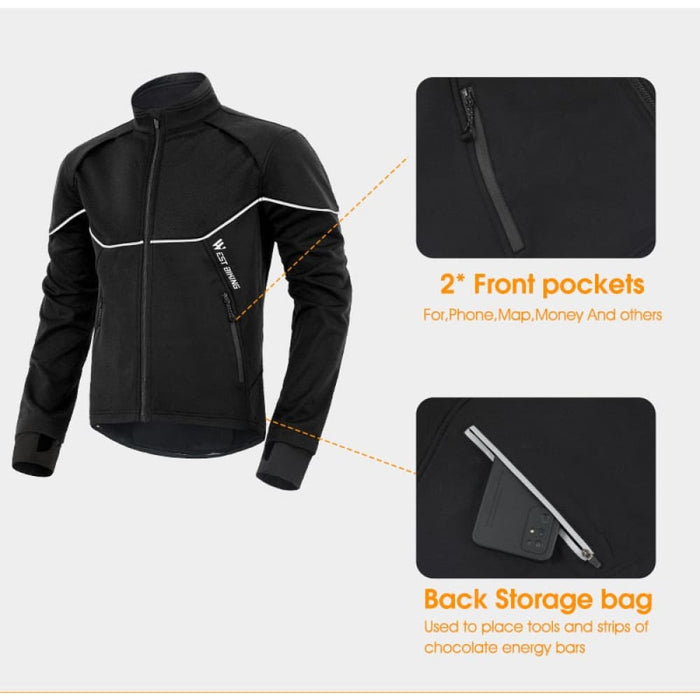 Warm Thermal Windproof Cycling Suit