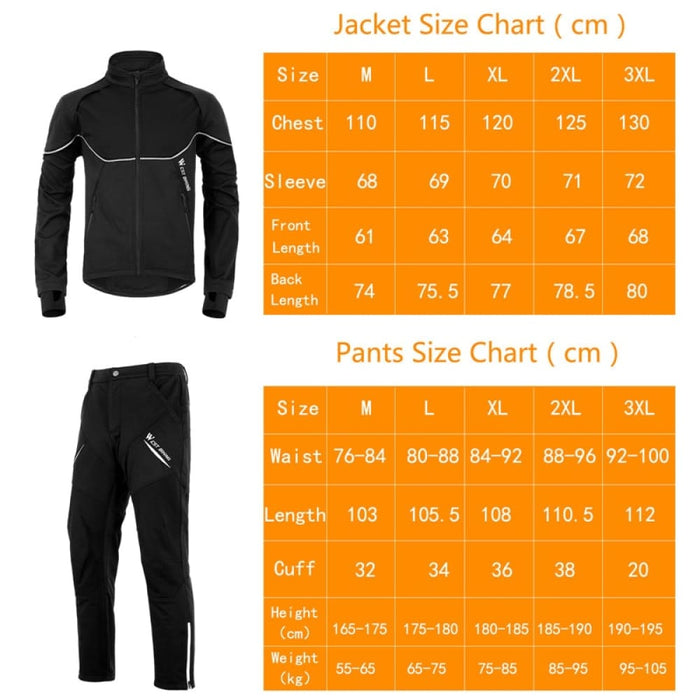 Warm Thermal Windproof Cycling Suit