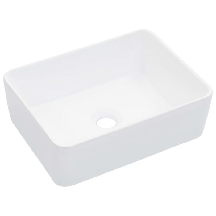 Wash Basin 40x30x13 Cm Ceramic White Oatkok