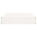 Dog Bed White 51.5x44x9 Cm Solid Wood Pine Nxbnai