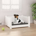 Dog Bed White 55.5x45.5x28 Cm Solid Pine Wood Nxoaat