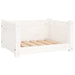 Dog Bed White 55.5x45.5x28 Cm Solid Pine Wood Nxoaat