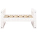 Dog Bed White 55.5x45.5x28 Cm Solid Pine Wood Nxoaln