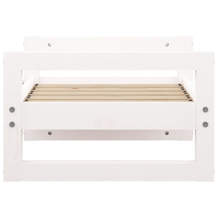 Dog Bed White 55.5x45.5x28 Cm Solid Pine Wood Nxoaln