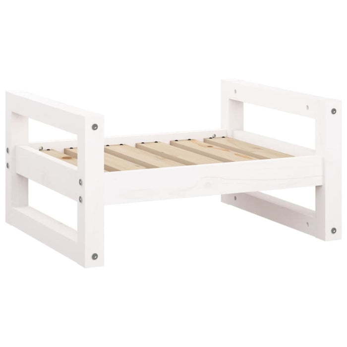 Dog Bed White 55.5x45.5x28 Cm Solid Pine Wood Nxoaln