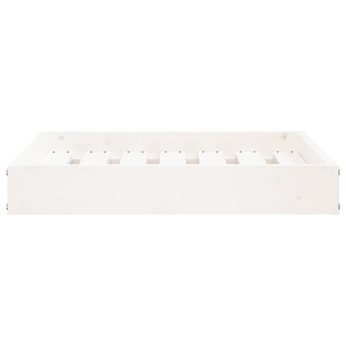 Dog Bed White 61.5x49x9 Cm Solid Wood Pine Nxbnpx