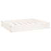 Dog Bed White 61.5x49x9 Cm Solid Wood Pine Nxbnpx