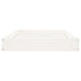 Dog Bed White 71.5x54x9 Cm Solid Wood Pine Nxbnpi