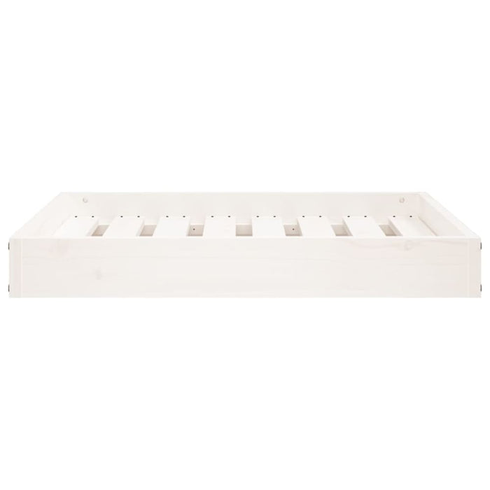 Dog Bed White 71.5x54x9 Cm Solid Wood Pine Nxbnpi