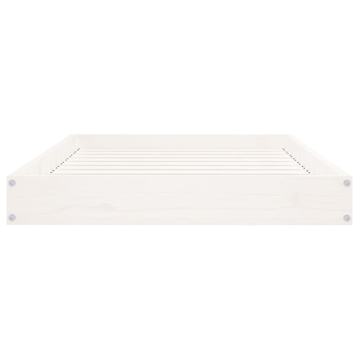 Dog Bed White 91.5x64x9 Cm Solid Wood Pine Nxbnlx