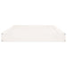 Dog Bed White 91.5x64x9 Cm Solid Wood Pine Nxbnlx