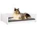 Dog Bed White 95.5x65.5x28 Cm Solid Pine Wood Nxoapn