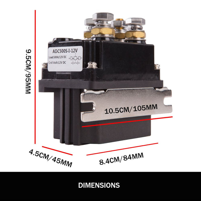 Winch Solenoid Relay 12v 500a Controller Twin Wireless