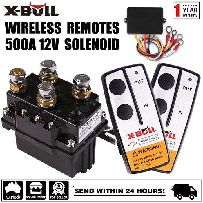 Winch Solenoid Relay 12v 500a Controller Twin Wireless