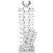 Wine Rack Aluminium Silver 27 Bottles Xatpbt