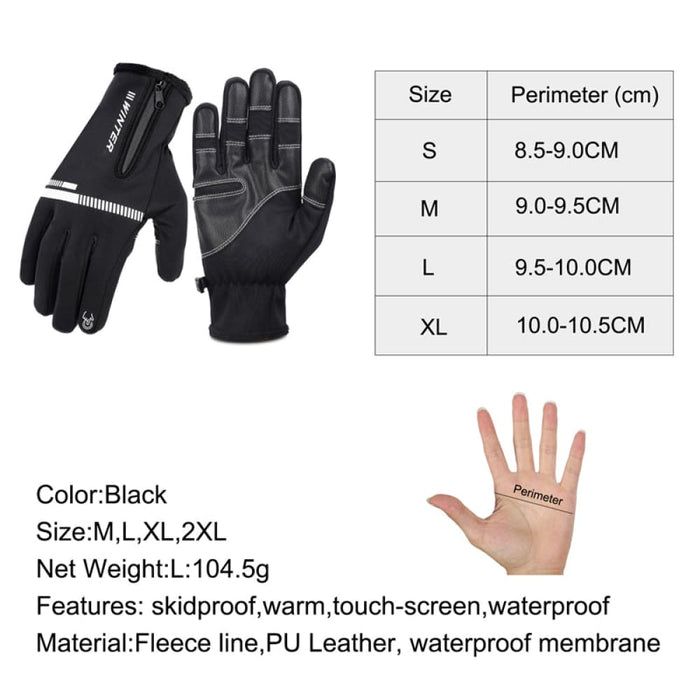 Winter Fleece Cycling Gloves