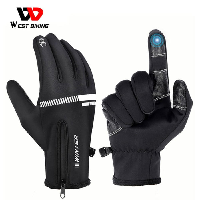 Winter Fleece Cycling Gloves