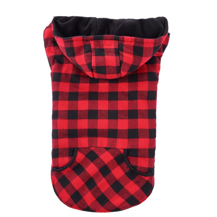 Winter Warm Classic Plaid Fleece Jacket With Pockets