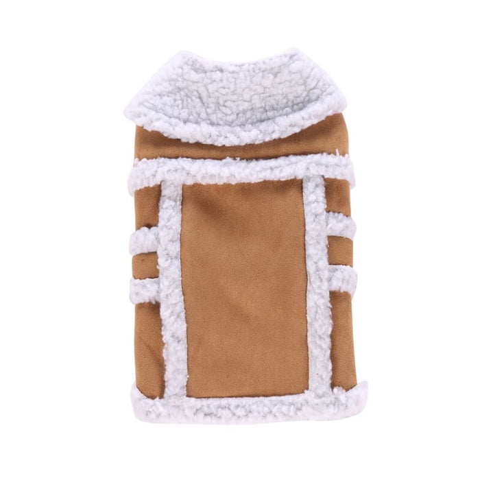 Winter Warm Fleece Durable Leash Hole Lightweight Coat