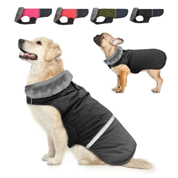 Winter Warm Fleece Reversible Waterproof Jacket Coat