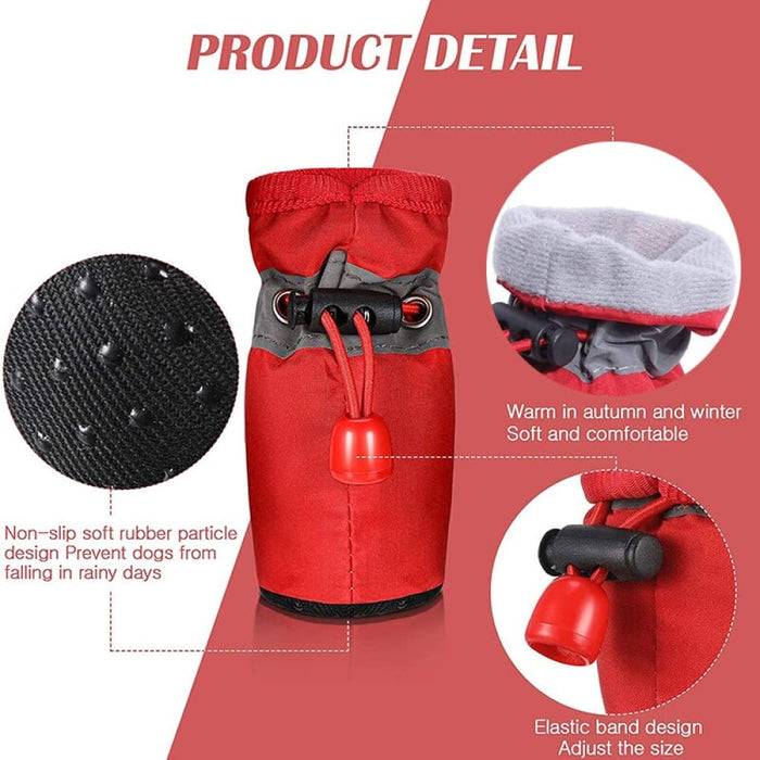 Winter Warm Fleece Waterproof Anti-slip Adjustable