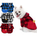 Winter Warm Plaid Hooded Sweatshirt With Pockets For Small