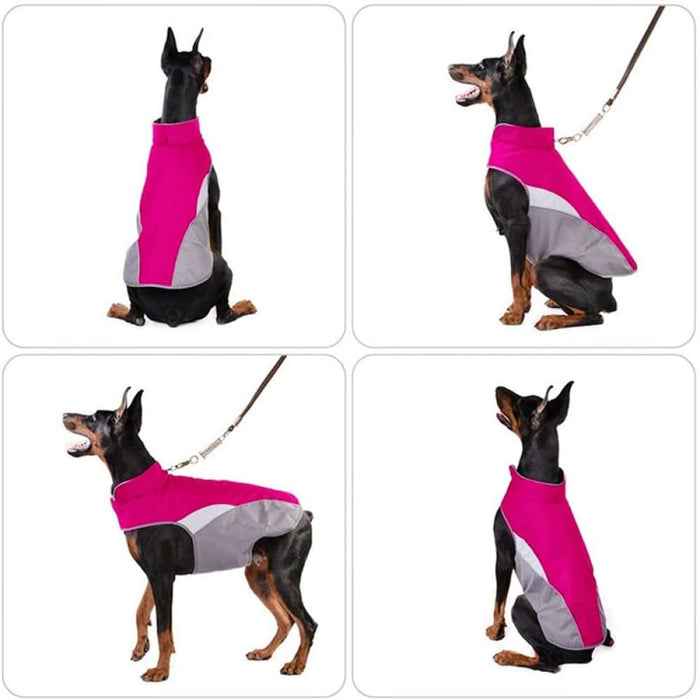 Winter Warm Waterproof Windproof Reflective Jacket For Dogs