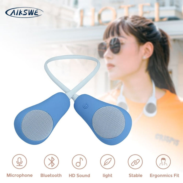 Wireless Hands-free Wearable Neck Bluetooth Speaker