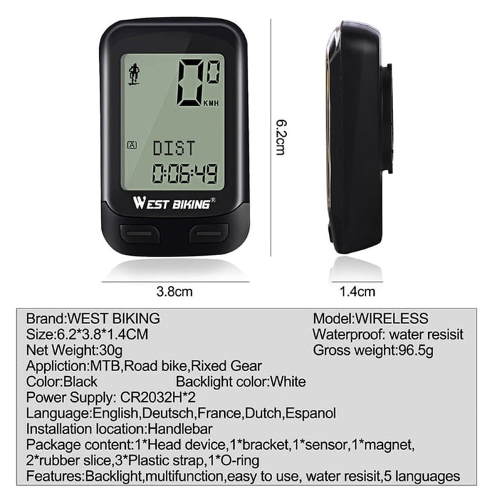 Wireless Multifunctional Bike Computer