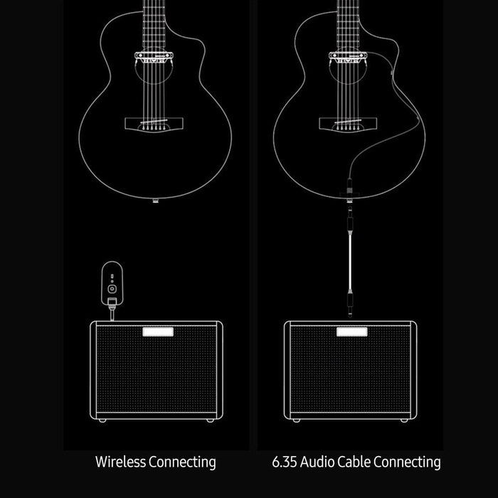 Wireless & Wired Acoustic Guitar Pickup System Electric