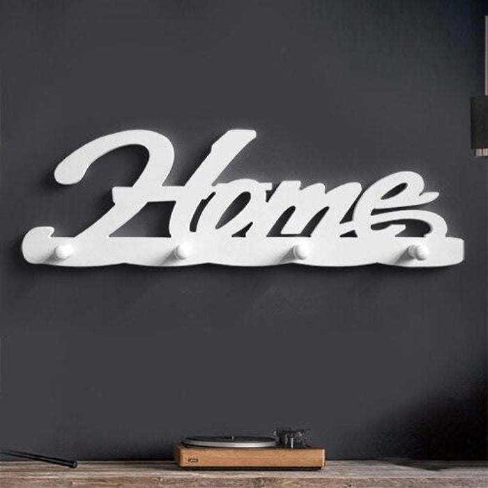 Wood Hooks Robe Letter Home Love Hanger