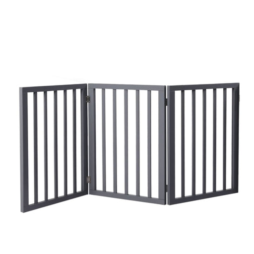 Goslash Picks Wooden Pet Gate Dog Fence Retractable Barrier