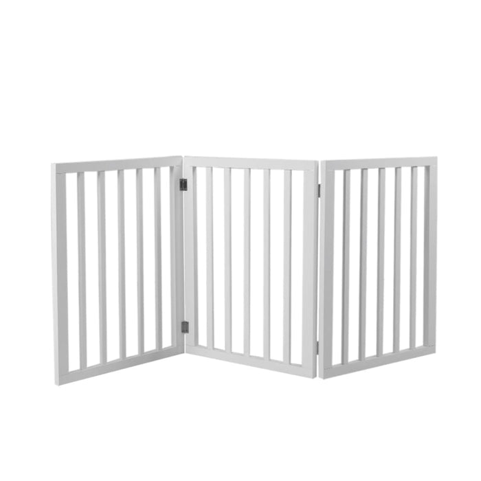 Goslash Picks Wooden Pet Gate Dog Fence Retractable Barrier