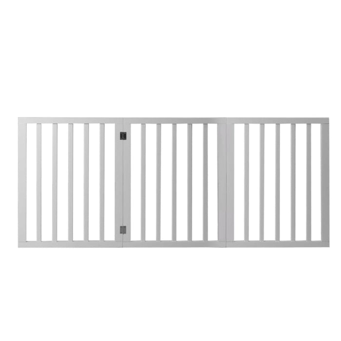 Goslash Picks Wooden Pet Gate Dog Fence Retractable Barrier