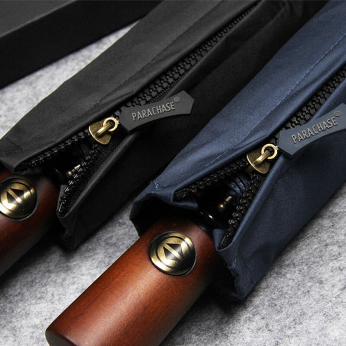 Wooden Handle Windproof Umbrella