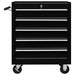 Workshop Tool Trolley With 5 Drawers Black Oaioix