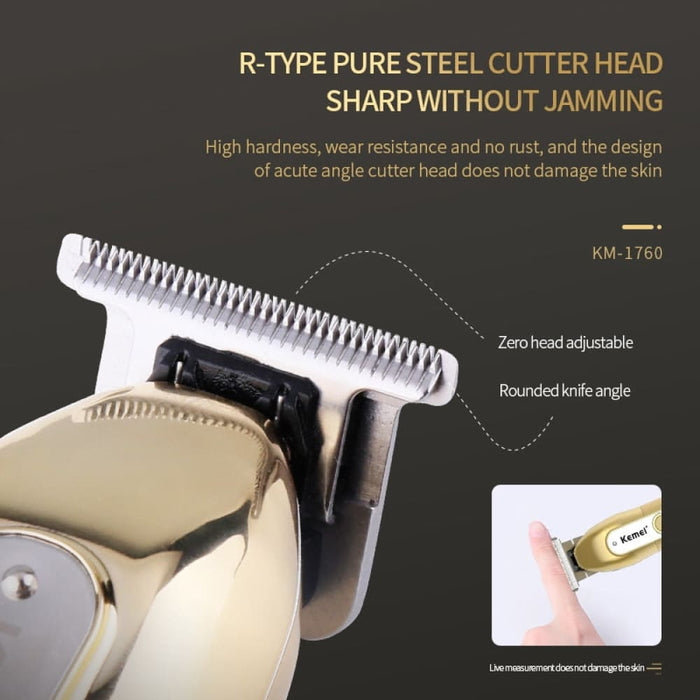 Zero Gapped Hair Clipper Professional Outlining Trimmer