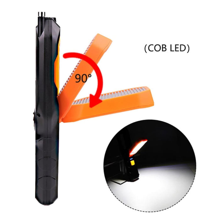 Zk20 Usb Rechargeable Flexible Magnetic Cob Led Flashlight